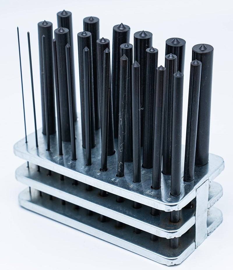 LLDSIMEX 25 Piece Transfer Punch Set 1mm to 13mm by 0.5mm - Image 1
